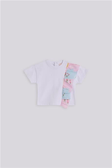 GB Baby Kız Bebek Beyaz TshirtGB Baby Kız Bebek Beyaz Tshirt