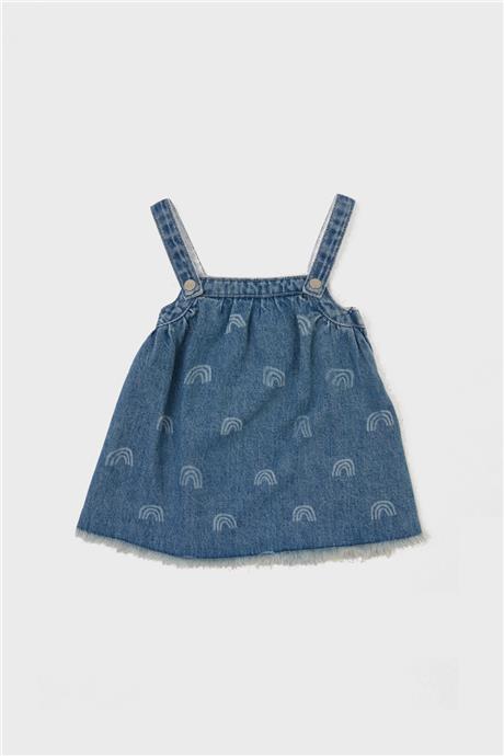 GB Baby Kız Bebek Denim Salopet
