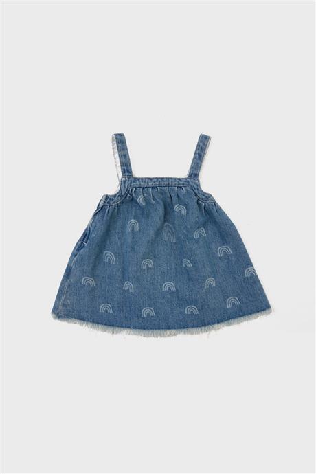 GB Baby Kız Bebek Denim Salopet