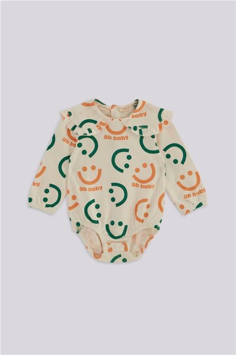GB Baby Kız Bebek Desenli BodyGB Baby Kız Bebek Desenli Body