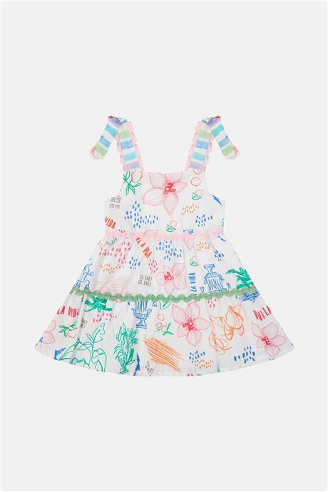 GB Baby Kız Bebek Desenli Elbise