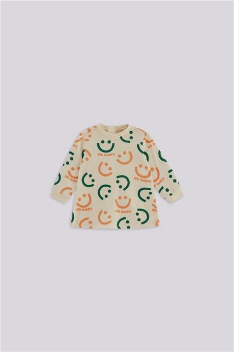 GB Baby Kız Bebek Desenli ElbiseGB Baby Kız Bebek Desenli Elbise