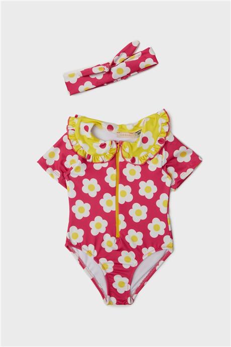 GB Baby Kız Bebek Desenli Mayo