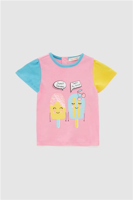 GB Baby Kız Bebek Desenli Pijama Takım