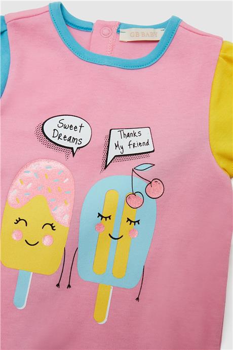 GB Baby Kız Bebek Desenli Pijama Takım