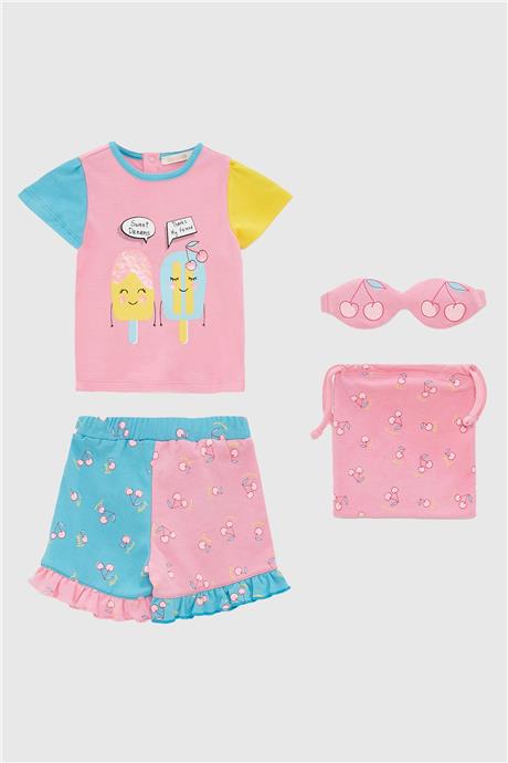 GB Baby Kız Bebek Desenli Pijama Takım