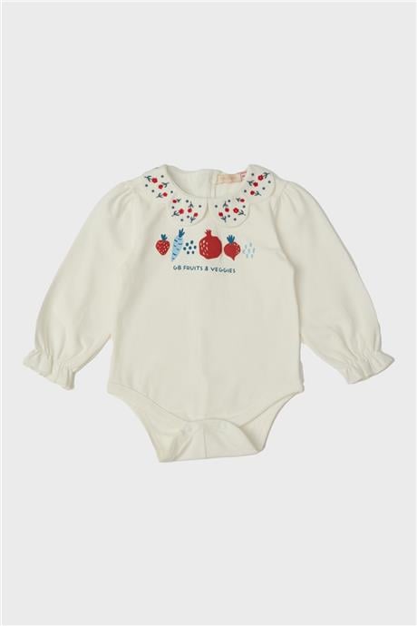 GB Baby Kız Bebek Ekru Body