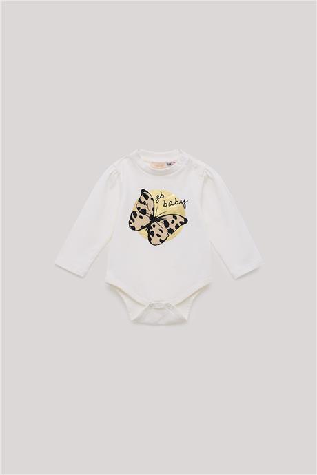 GB Baby Kız Bebek Ekru Body