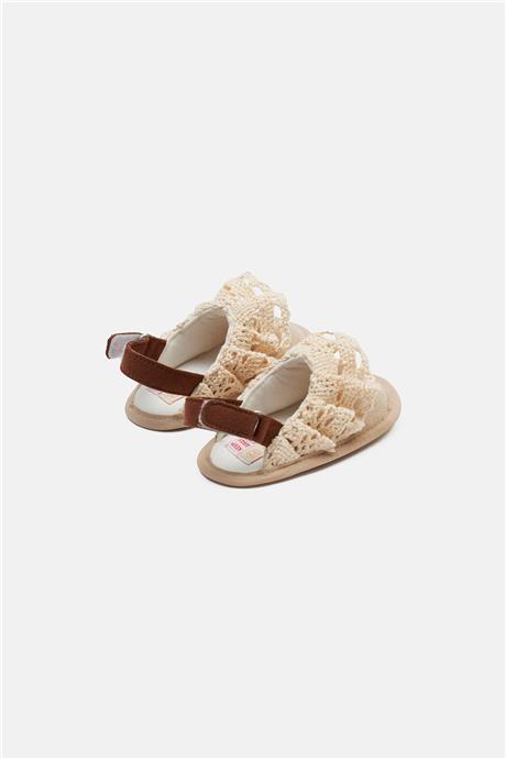 GB Baby Kız Bebek Ekru Patik
