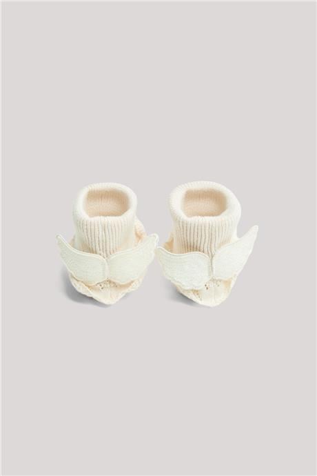 GB Baby Baby Girl Ecru BooteesGB Baby Baby Girl Ecru Bootees