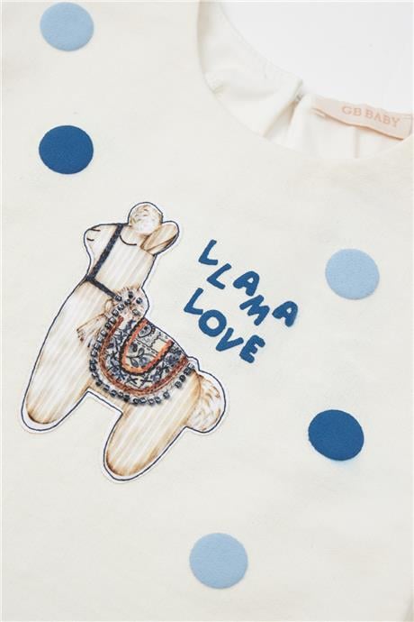 GB Baby Kız Bebek Ekru Sweatshirt