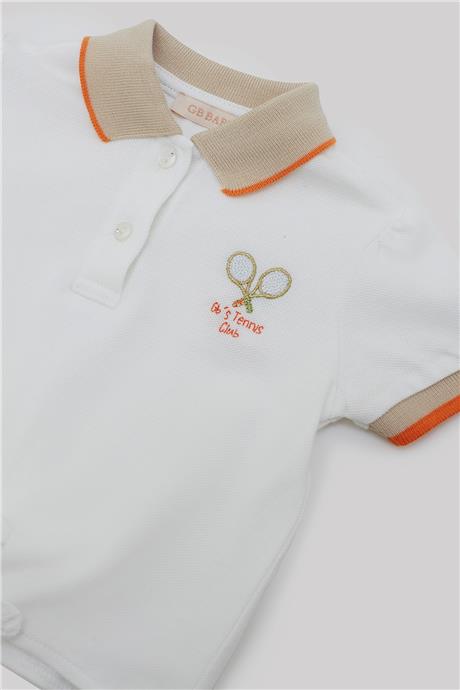 GB Baby Kız Bebek Ekru T-Shirt