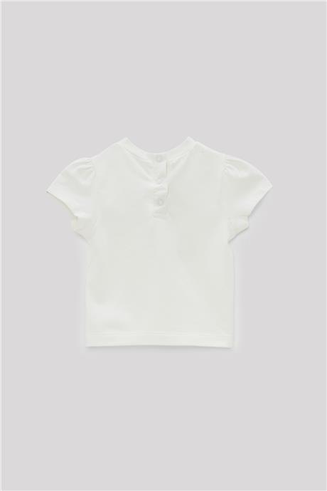 GB Baby Kız Bebek Ekru T-Shirt