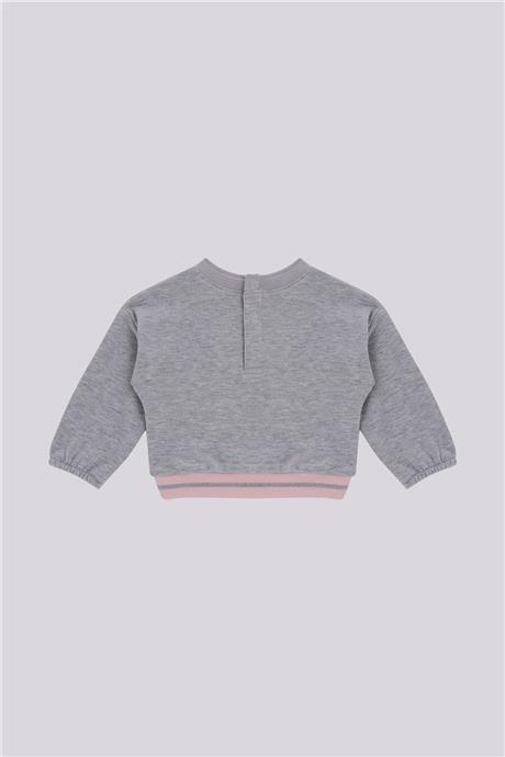 GB Baby Kız Bebek Gri SweatshirtGB Baby Kız Bebek Gri Sweatshirt