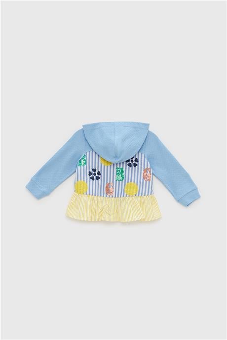 GB Baby Kız Bebek Mavi Eşofman Üstü
