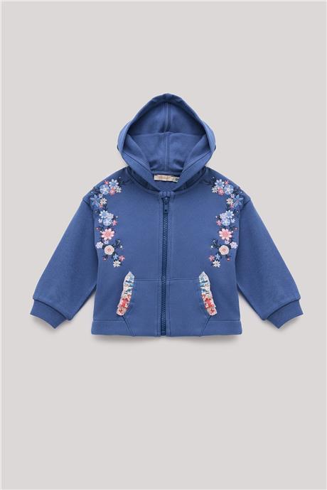 GB Baby Kız Bebek Mavi Eşofman Üstü