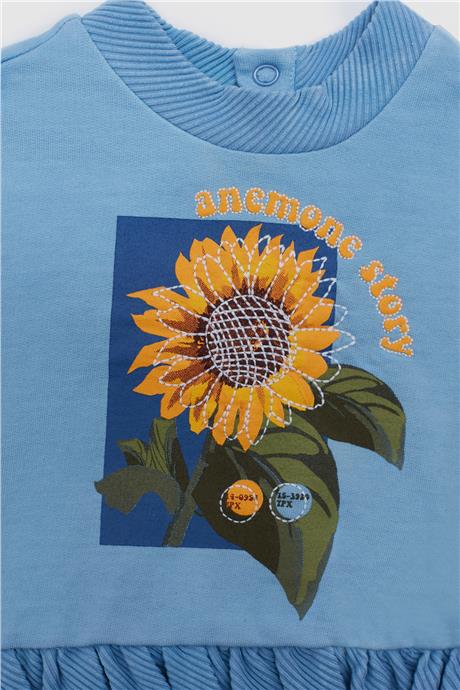 GB Baby Kız Bebek Mavi S-Shirt