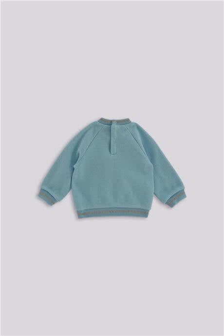 GB Baby Kız Bebek Mavi SweatshirtGB Baby Kız Bebek Mavi Sweatshirt