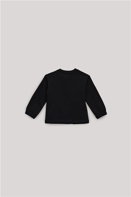 GB Baby Kız Bebek Siyah Sweatshirt