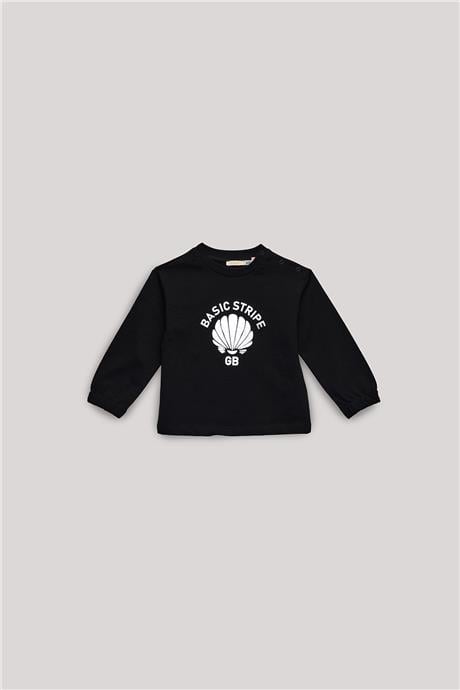 GB Baby Kız Bebek Siyah Sweatshirt