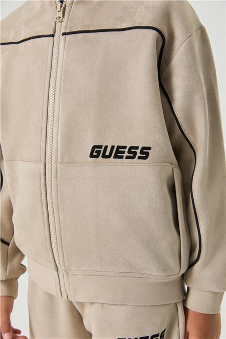 Guess Erkek Çocuk Bej Eşofman ÜstüGuess Erkek Çocuk Bej Eşofman Üstü