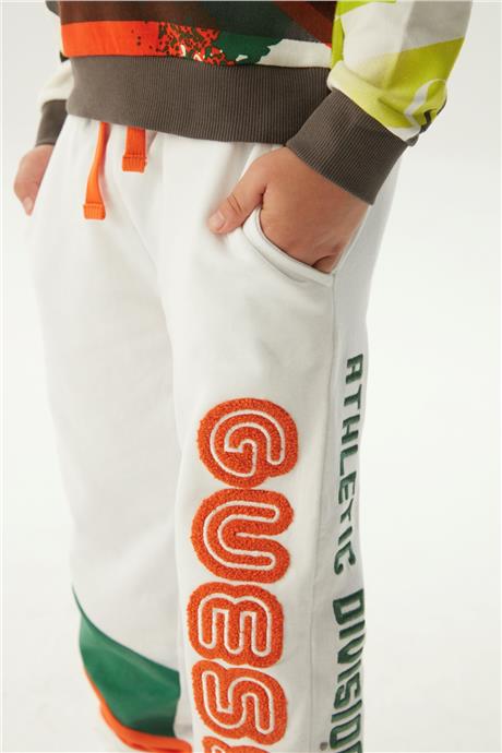 Guess Erkek Çocuk Beyaz Eşofman Altı