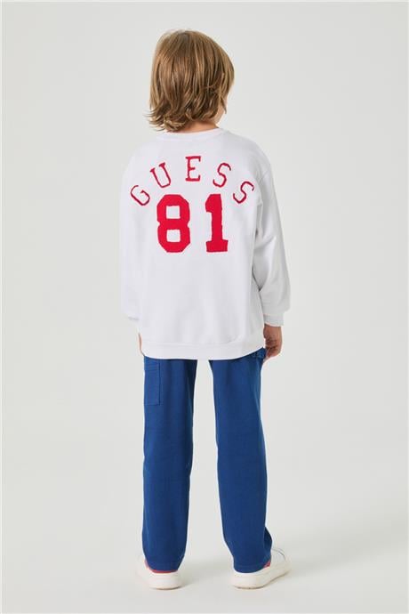 Guess Erkek Çocuk Beyaz SweatshirtGuess Erkek Çocuk Beyaz Sweatshirt