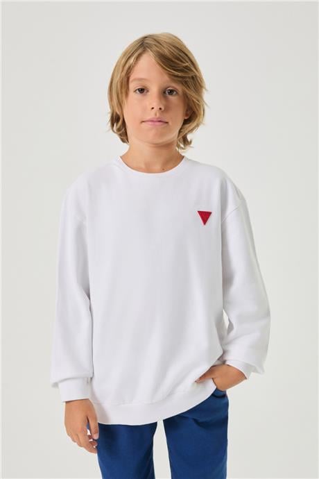 Guess Erkek Çocuk Beyaz SweatshirtGuess Erkek Çocuk Beyaz Sweatshirt
