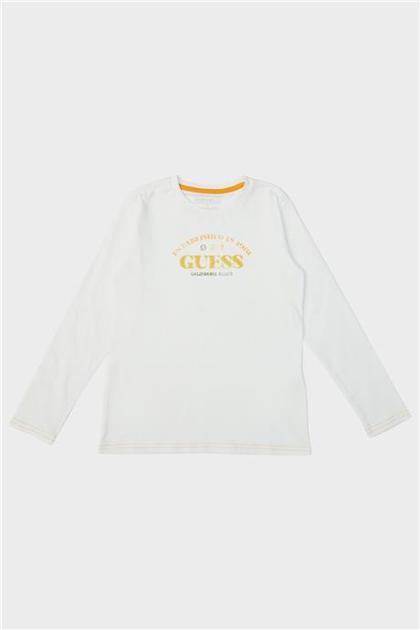 Guess Erkek Çocuk Beyaz T-Shirt