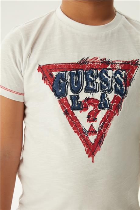 Guess Erkek Çocuk Beyaz T-Shirt