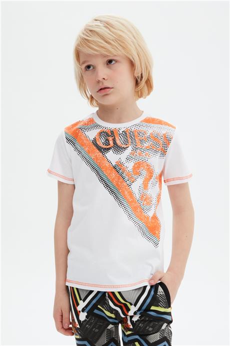 Guess Erkek Çocuk Beyaz T-Shirt