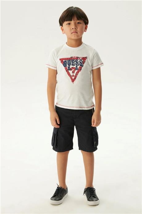 Guess Erkek Çocuk Beyaz T-Shirt