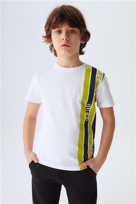 Guess Erkek Çocuk Beyaz T-Shirt