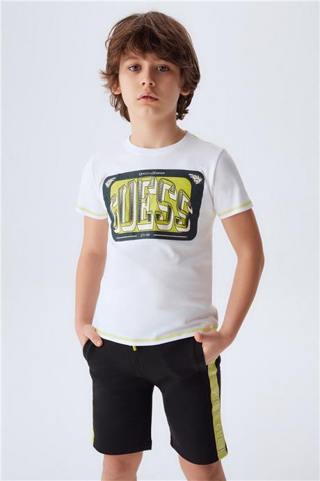 Guess Erkek Çocuk Beyaz T-Shirt