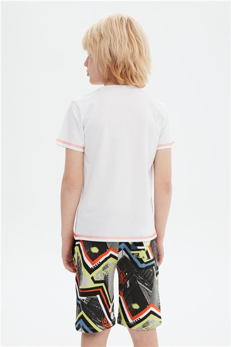 Guess Erkek Çocuk Beyaz T-Shirt