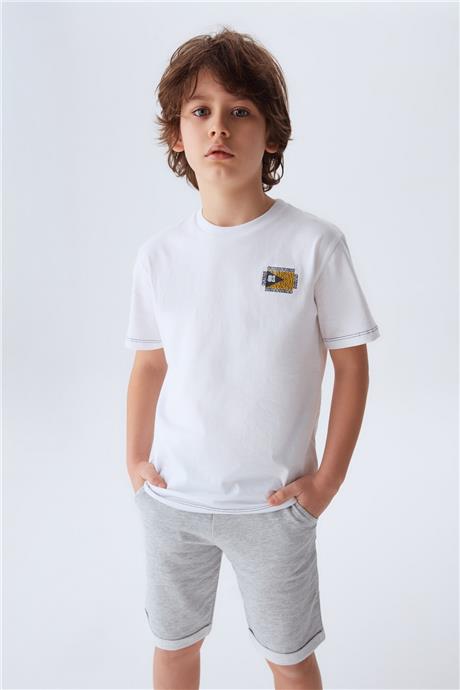 Guess Erkek Çocuk Beyaz T-Shirt