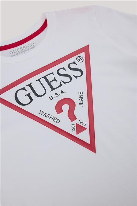 Guess Erkek Çocuk Beyaz T-Shirt
