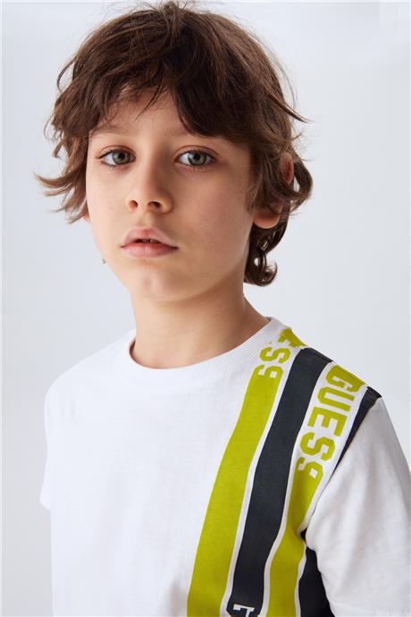 Guess Erkek Çocuk Beyaz T-Shirt