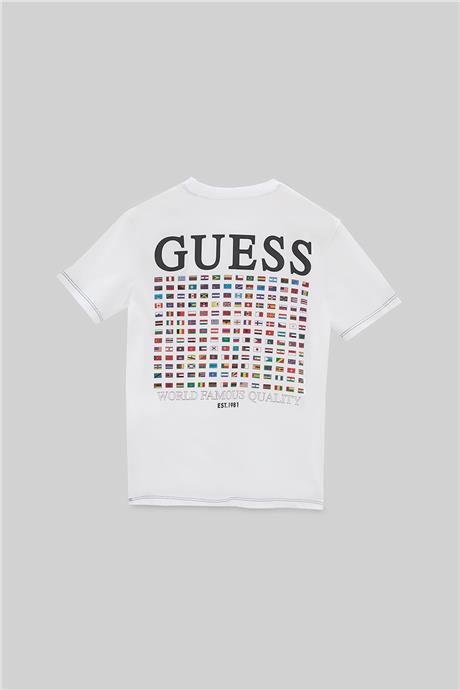 Guess Erkek Çocuk Beyaz T-Shirt