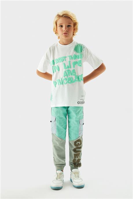 Guess Erkek Çocuk Beyaz T-Shirt