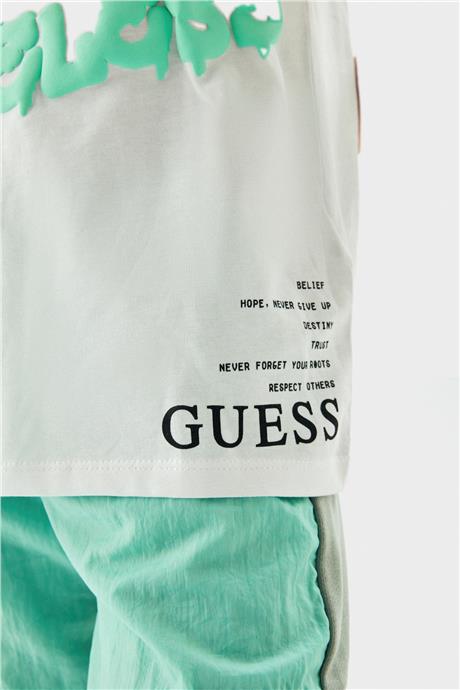 Guess Erkek Çocuk Beyaz T-Shirt