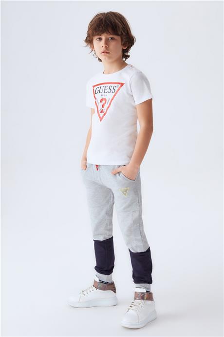 Guess Erkek Çocuk Beyaz T-Shirt