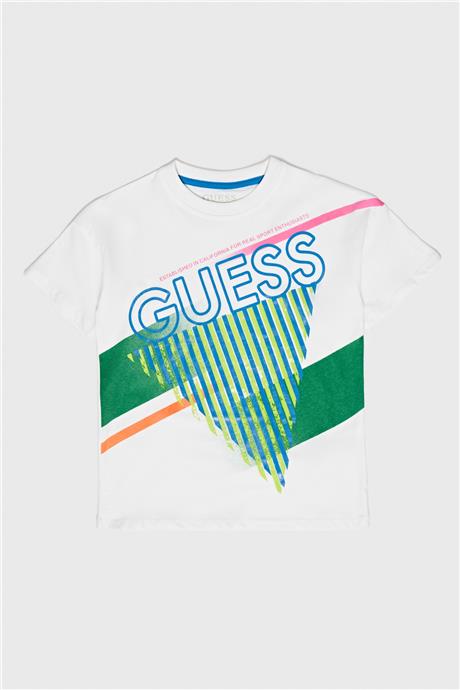 Guess Erkek Çocuk Beyaz T-Shirt