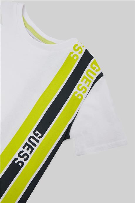 Guess Erkek Çocuk Beyaz T-Shirt