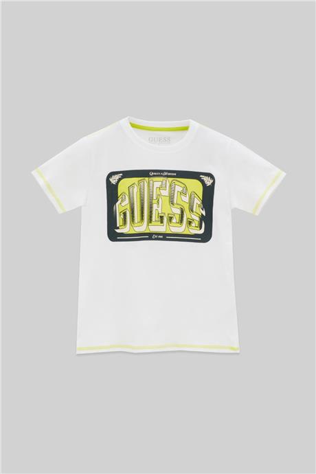 Guess Erkek Çocuk Beyaz T-Shirt