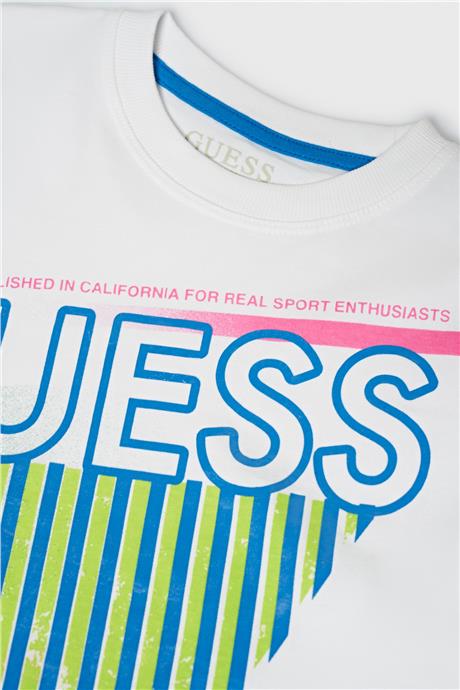 Guess Erkek Çocuk Beyaz T-Shirt