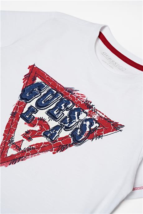 Guess Erkek Çocuk Beyaz T-Shirt