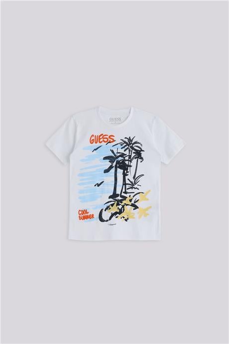 Guess Erkek Çocuk Beyaz TshirtGuess Erkek Çocuk Beyaz Tshirt