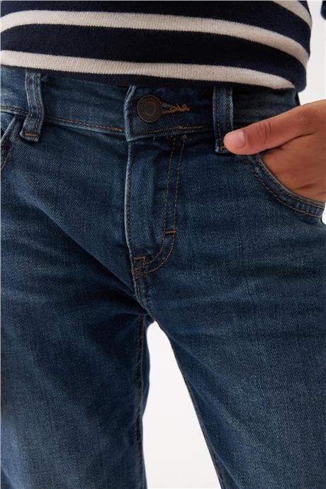 Guess Erkek Çocuk Desenli Jean Pantolon