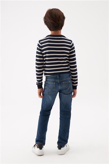 Guess Erkek Çocuk Desenli Jean Pantolon